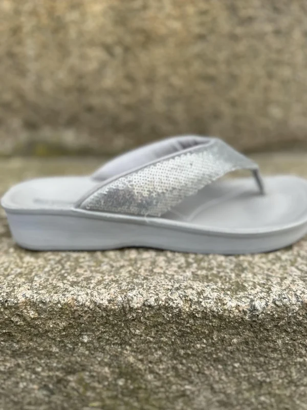 Outlet Supersoft Memoryskum paillet sandal Fodtøj