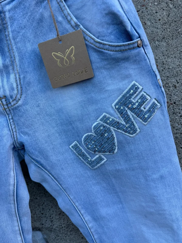 Fashion B1199 jeans light denim Bukser | Jeans