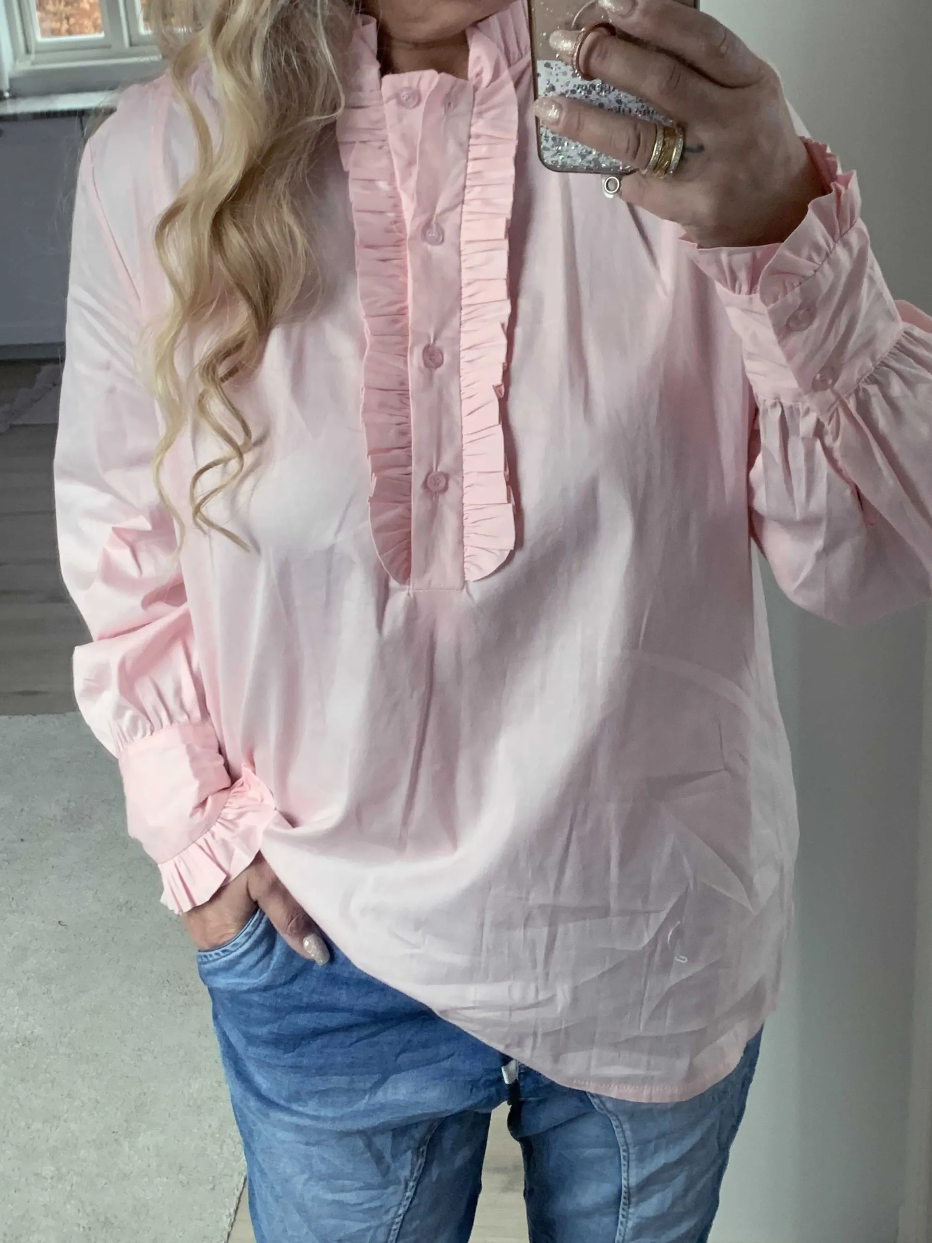 boho_love_b_shirt_rosa_3.webp Fashion B1197 shirt Bluser | Skjorter