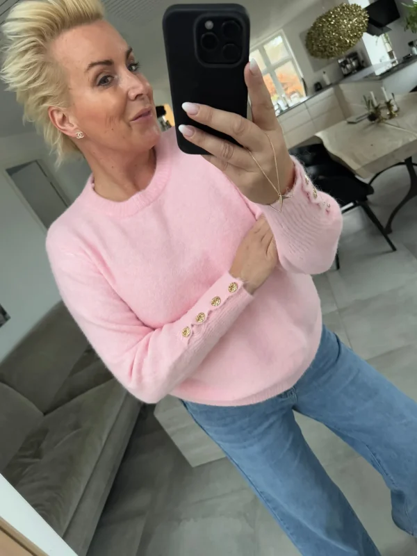 New By Angie bluse strik Strik