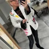Hot By Dali blazer stripe off Blazer