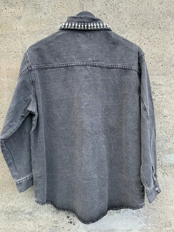 New By Demi denim washed grey Bluser | Skjorter