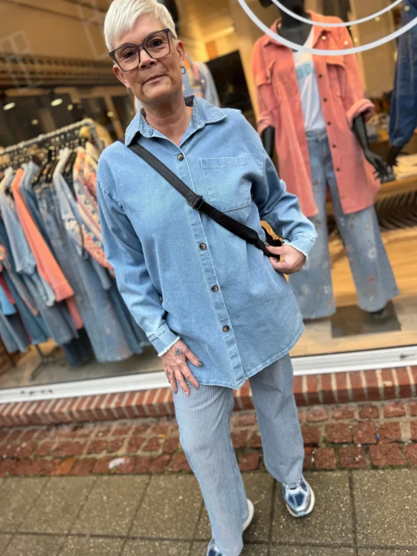 Online By Karola denim skjorte Bluser | Skjorter