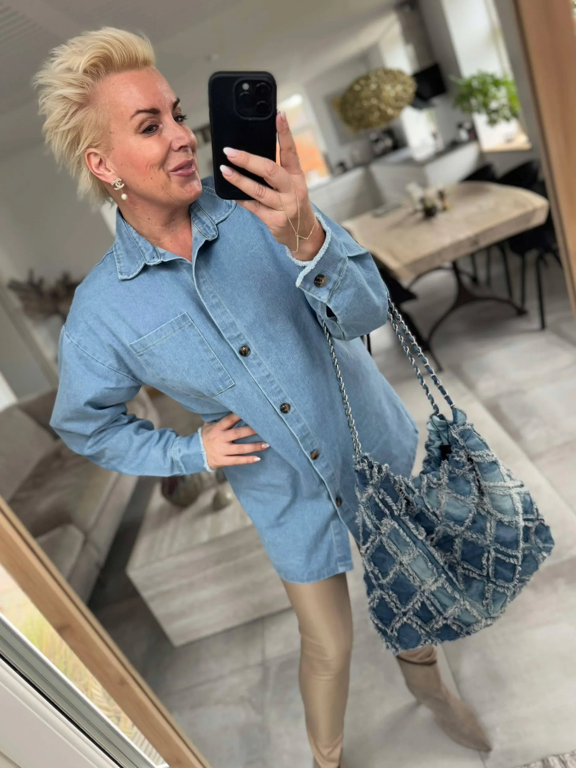 by_engbork_karola_denim_s_3.webp Online By Karola denim skjorte Bluser | Skjorter