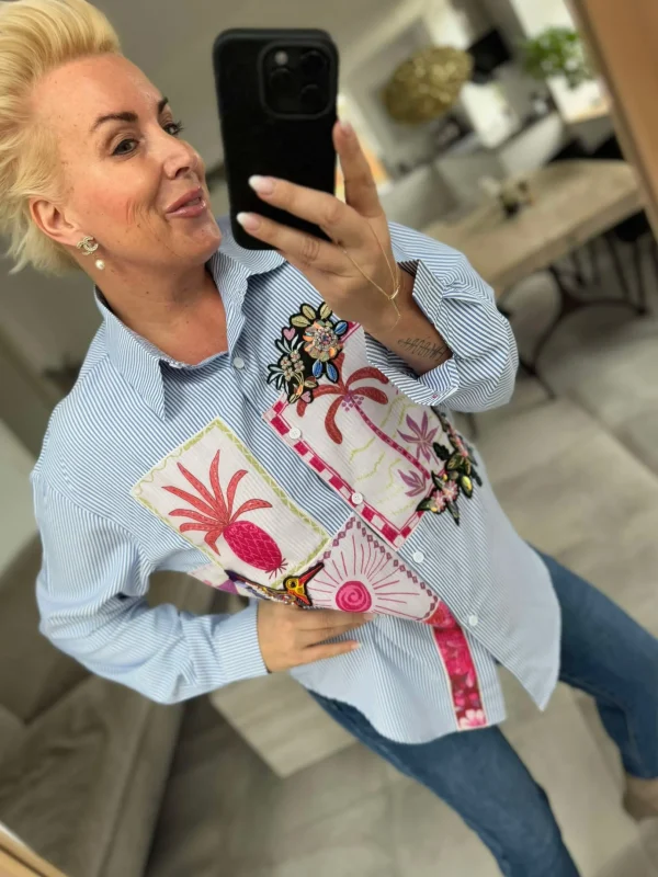 Clearance By Kiana stripe skjorte Bluser | Skjorter