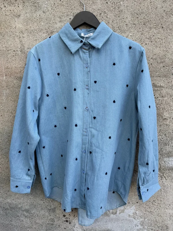 Hot By Madeleine skjorte denim light Bluser | Skjorter