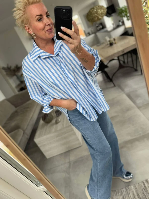 New By Malou skjorte stripe Bluser | Skjorter