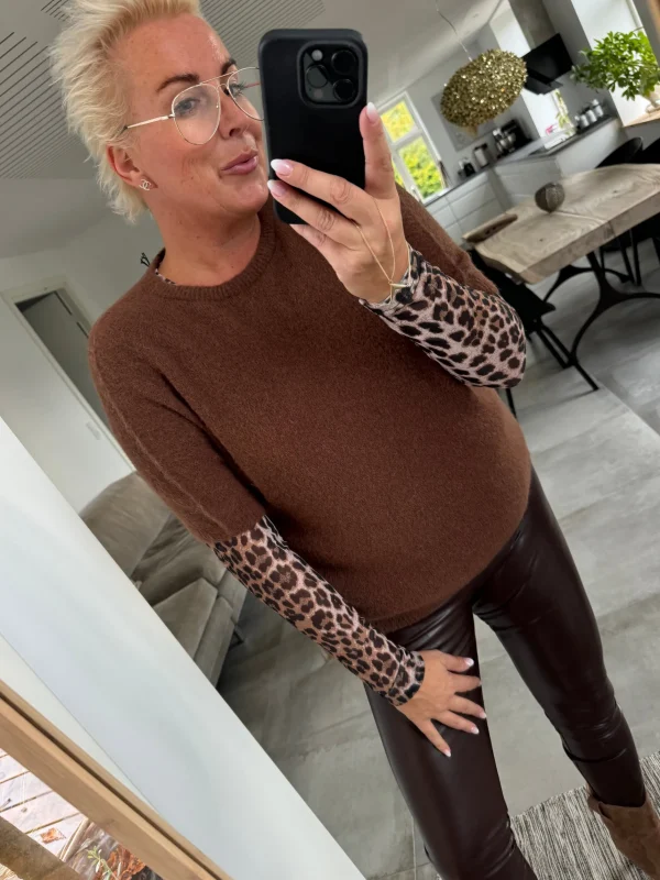 Clearance By Ottilia bluse strik Strik