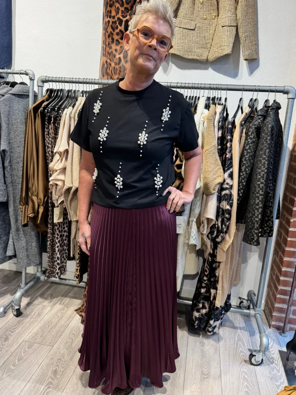 Sale By Paloma plisse skirt Nederdele