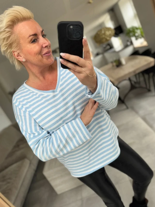 Fashion By Tally bluse stripe Bluser