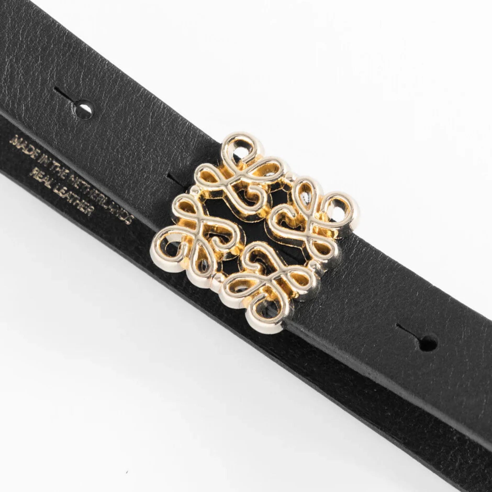 depeche__leather_belt_gol_0-1.webp Outlet 15492 leather belt gold Bælter