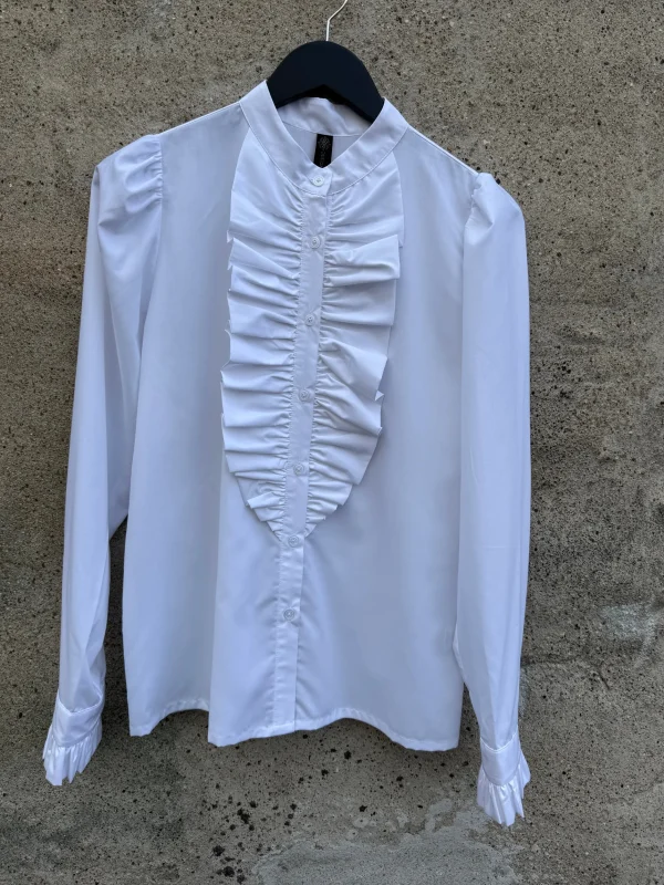 Sale Queen ruffle shirt Bluser | Skjorter