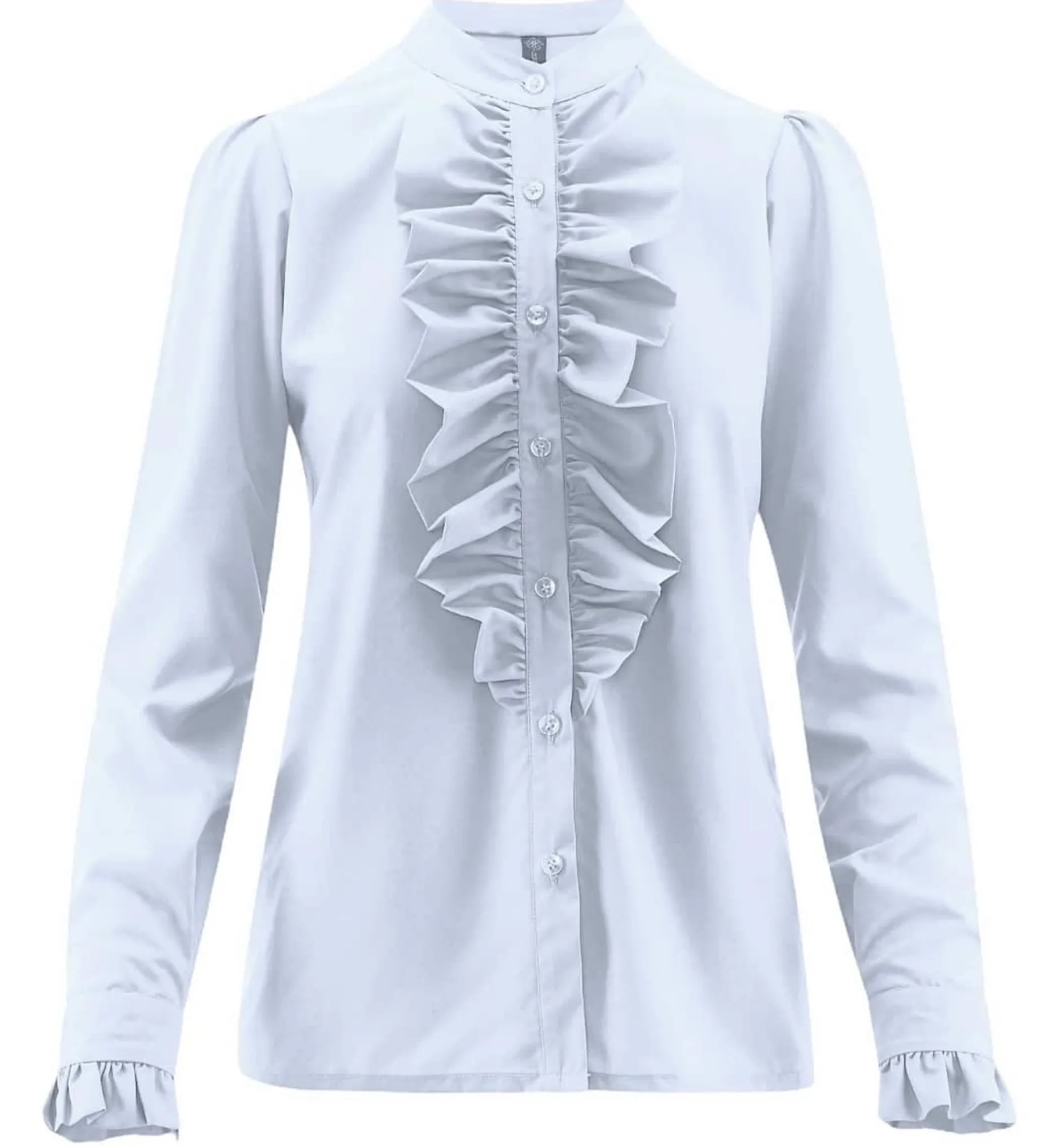 design_by_laerke_queen_ru_4.webp Sale Queen ruffle shirt Bluser | Skjorter