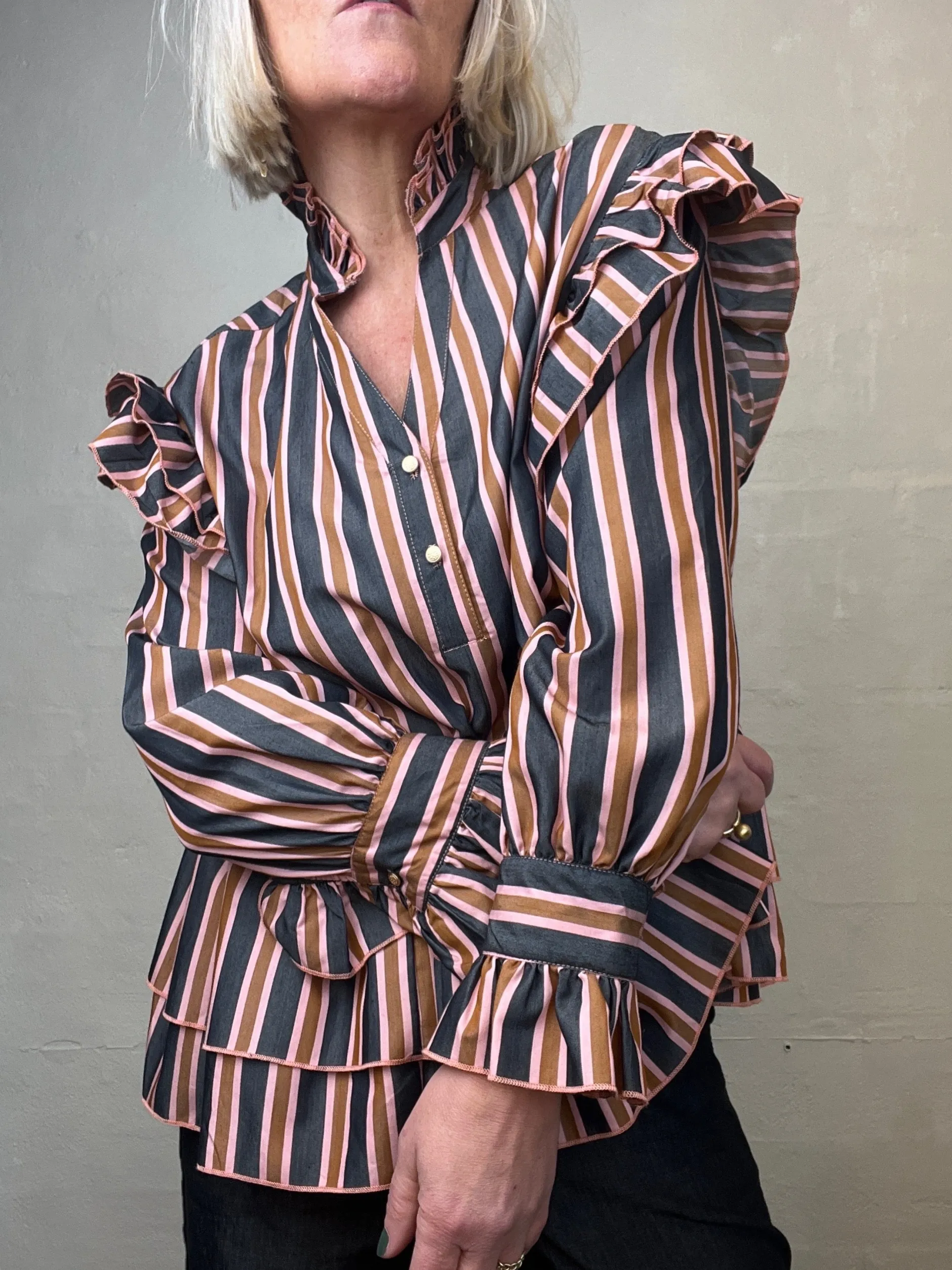 gaspar__jada_bluse_stripe_1.webp Discount 2501321 Jada bluse stripe Bluser