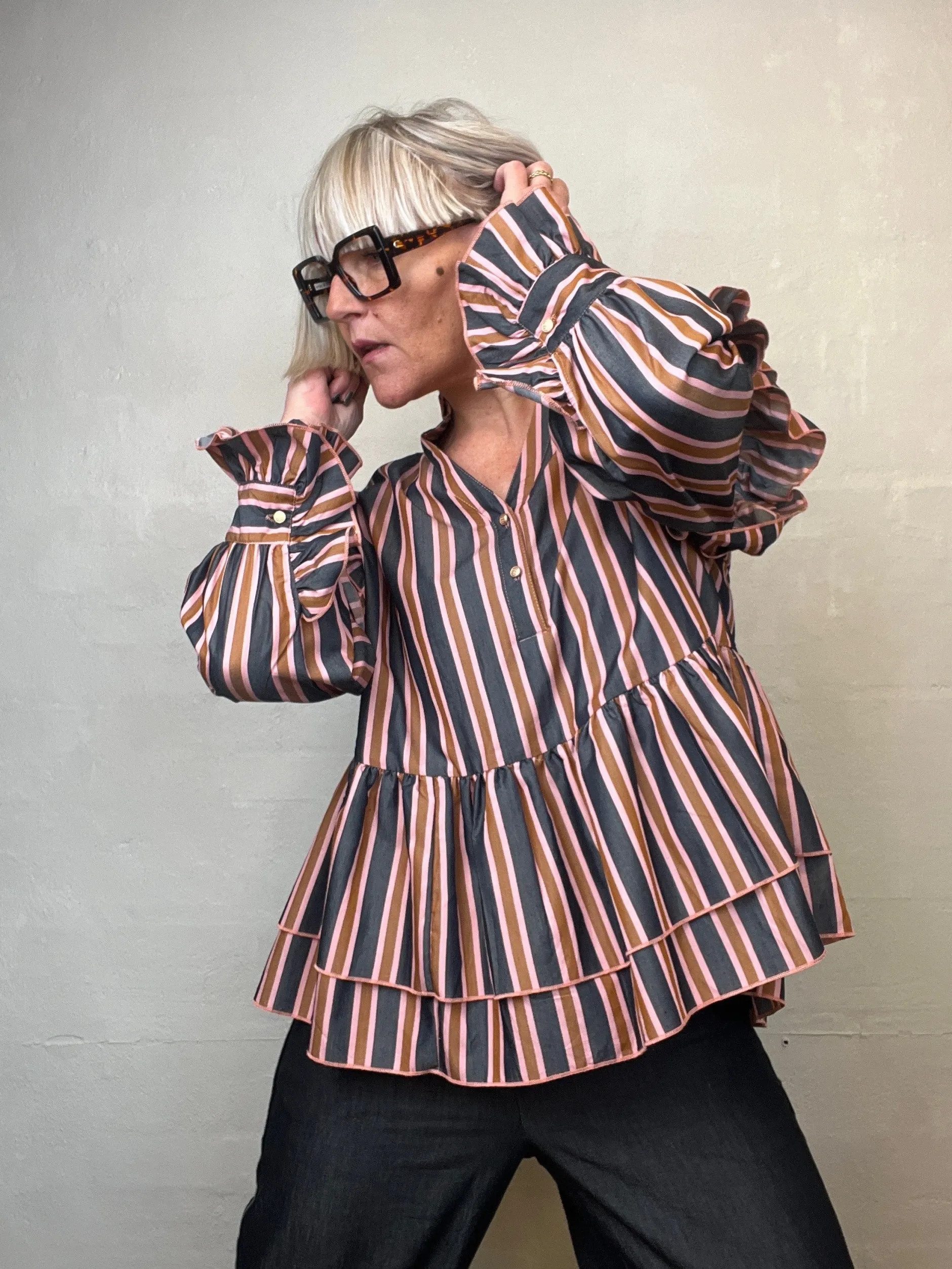 gaspar__jada_bluse_stripe_4.webp Discount 2501321 Jada bluse stripe Bluser