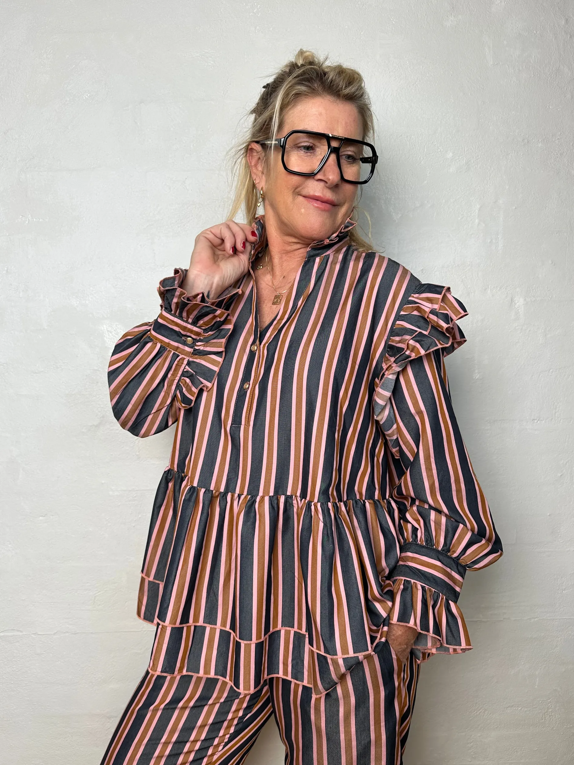 gaspar__jada_bluse_stripe_7.webp Discount 2501321 Jada bluse stripe Bluser