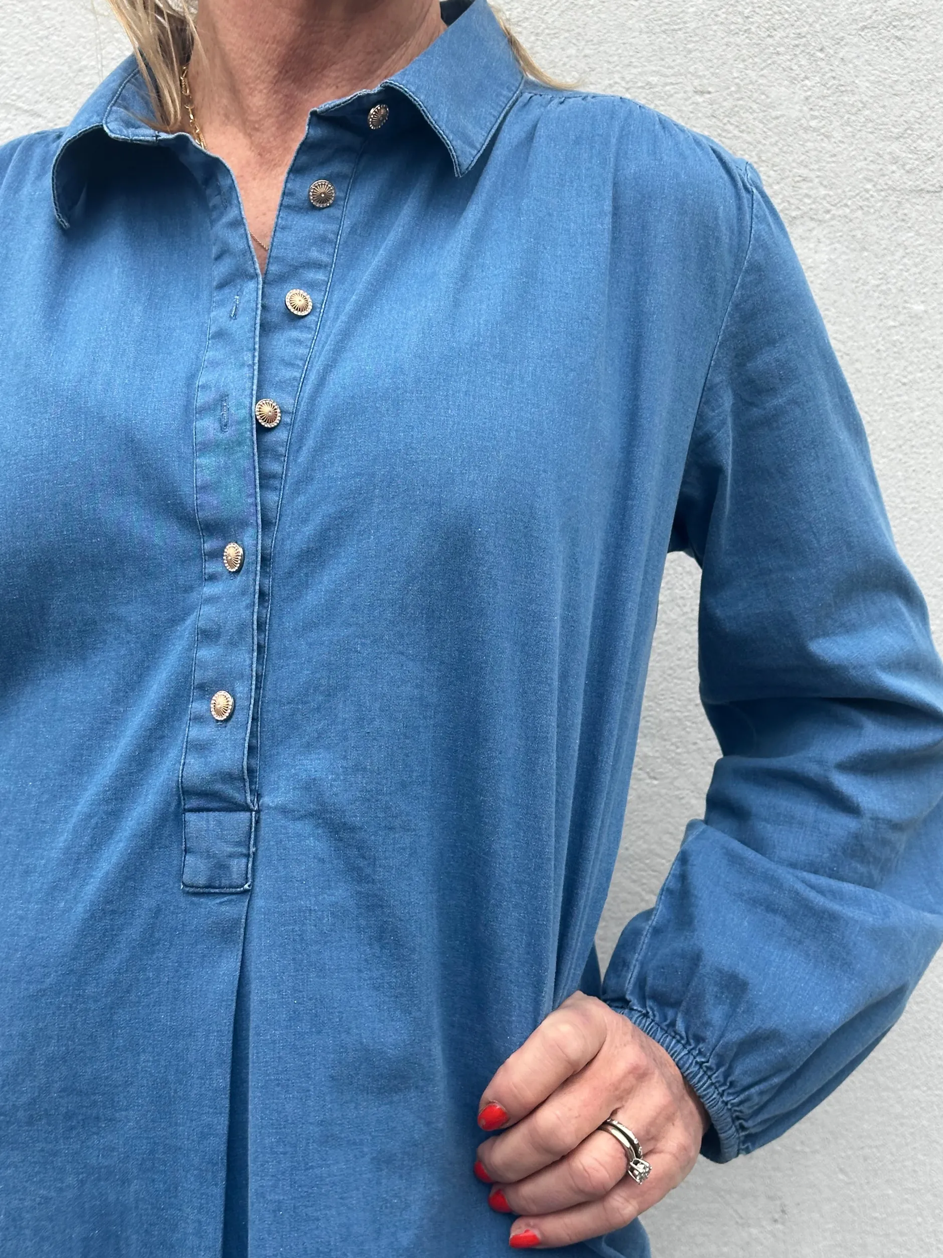 gaspar__lucca_denim_dress_1.webp Fashion 2501707 Lucca denim dress Kjoler | Kjoler
