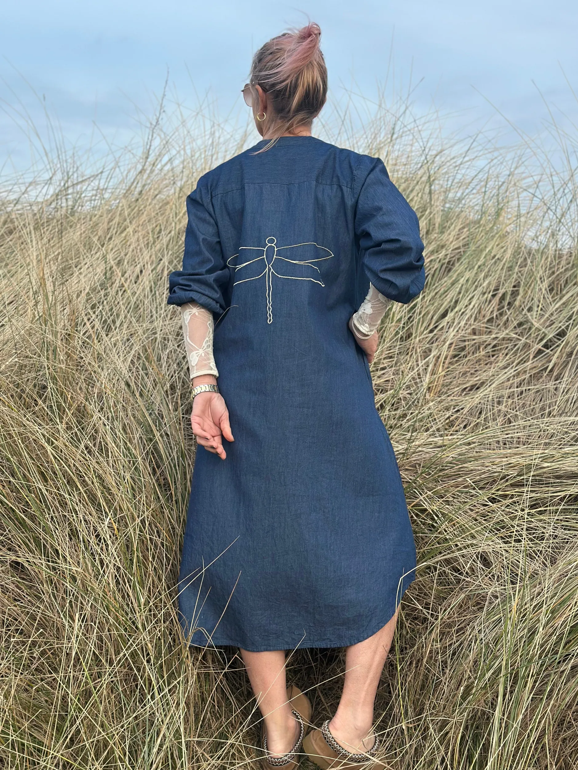 gaspar__luna_denim_dress__0.webp Best 2407702 Luna denim dress Kjoler | Kjoler