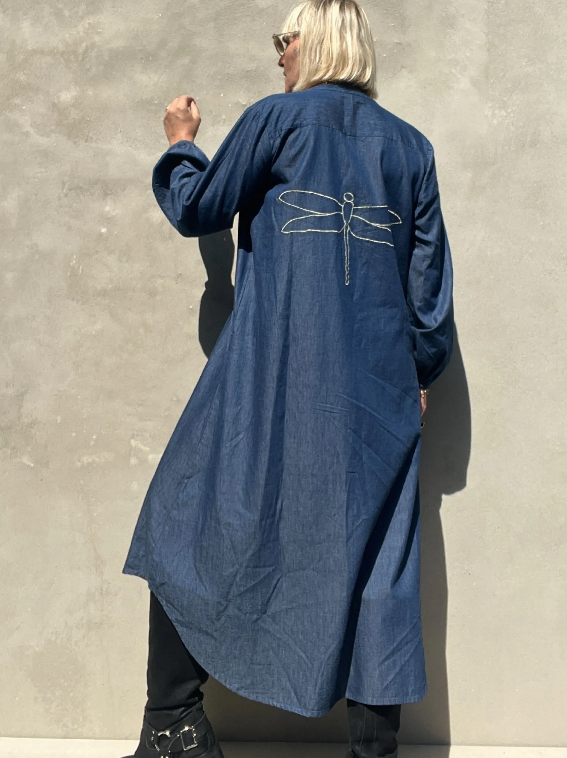 gaspar__luna_denim_dress__10.webp Best 2407702 Luna denim dress Kjoler | Kjoler