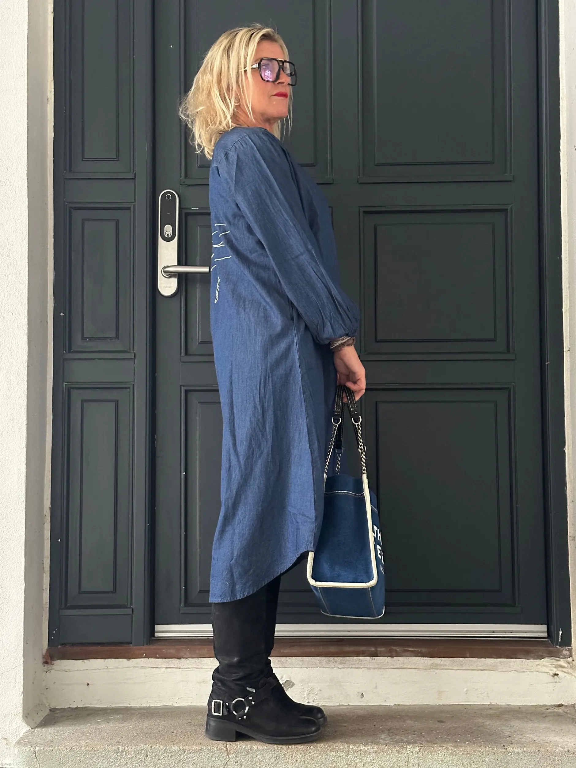 gaspar__luna_denim_dress__6.webp Best 2407702 Luna denim dress Kjoler | Kjoler