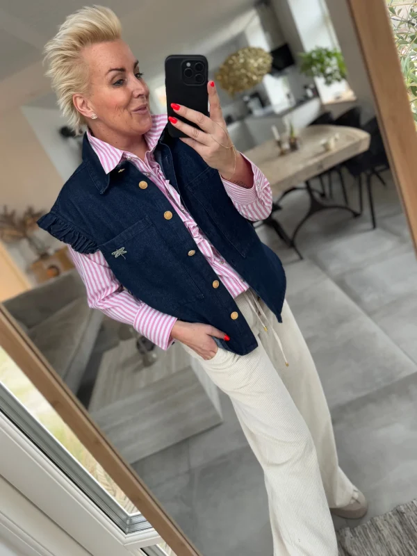 Hot 2407333 Malmø denim waistcoat Bluser