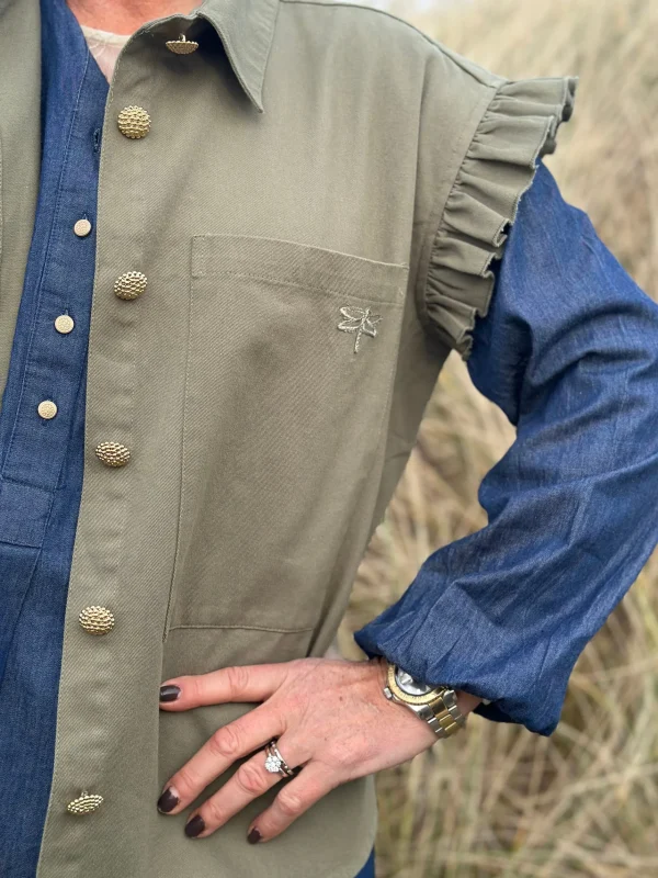 Discount 2501300 Malmø kanvas waistcoat Bluser | Veste