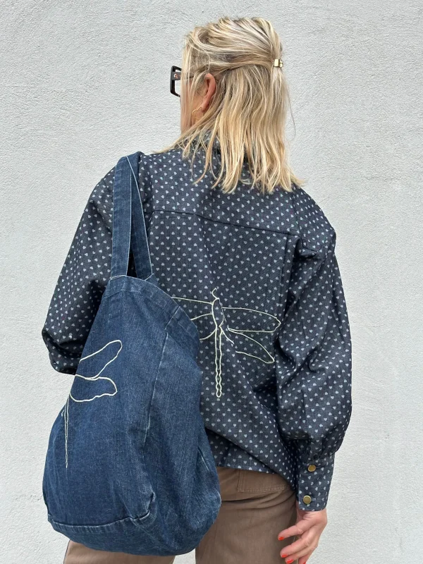 Hot 2501303 Malmø shirt denim heart Bluser | Veste