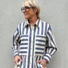 Hot 2501340 Malmø skjorte stripe dark Skjorter | Bluser