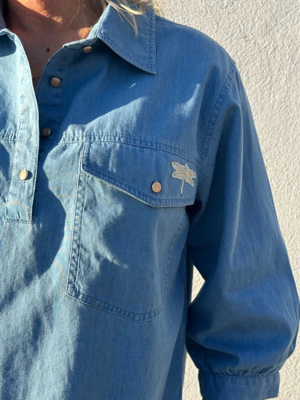 Online 2501323 Oslo skjorte denim light Bluser | Skjorter