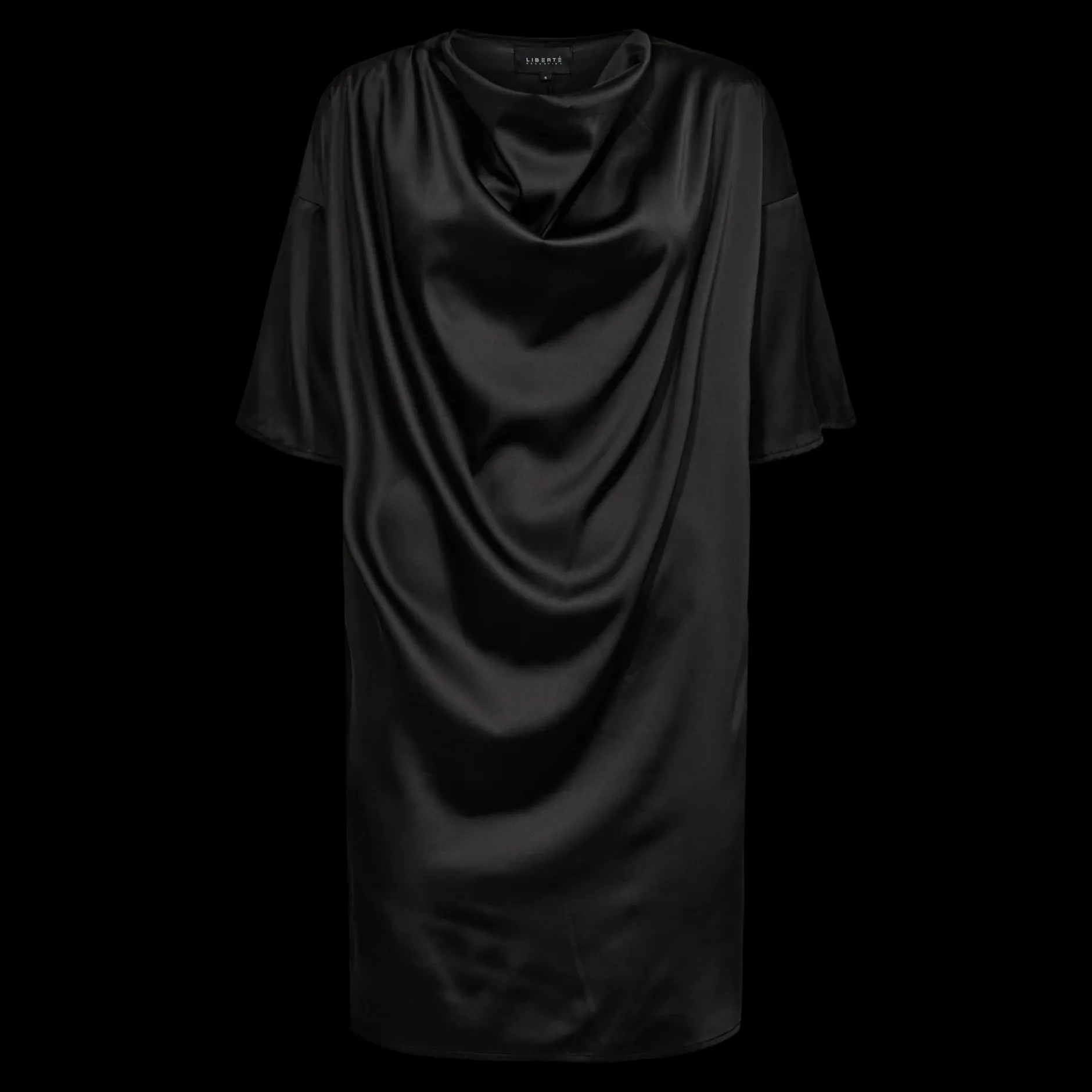 liberte__drappi_kjole_bla_1.webp Fashion Liberte 21658 Drappi kjole Kjoler | Kjoler