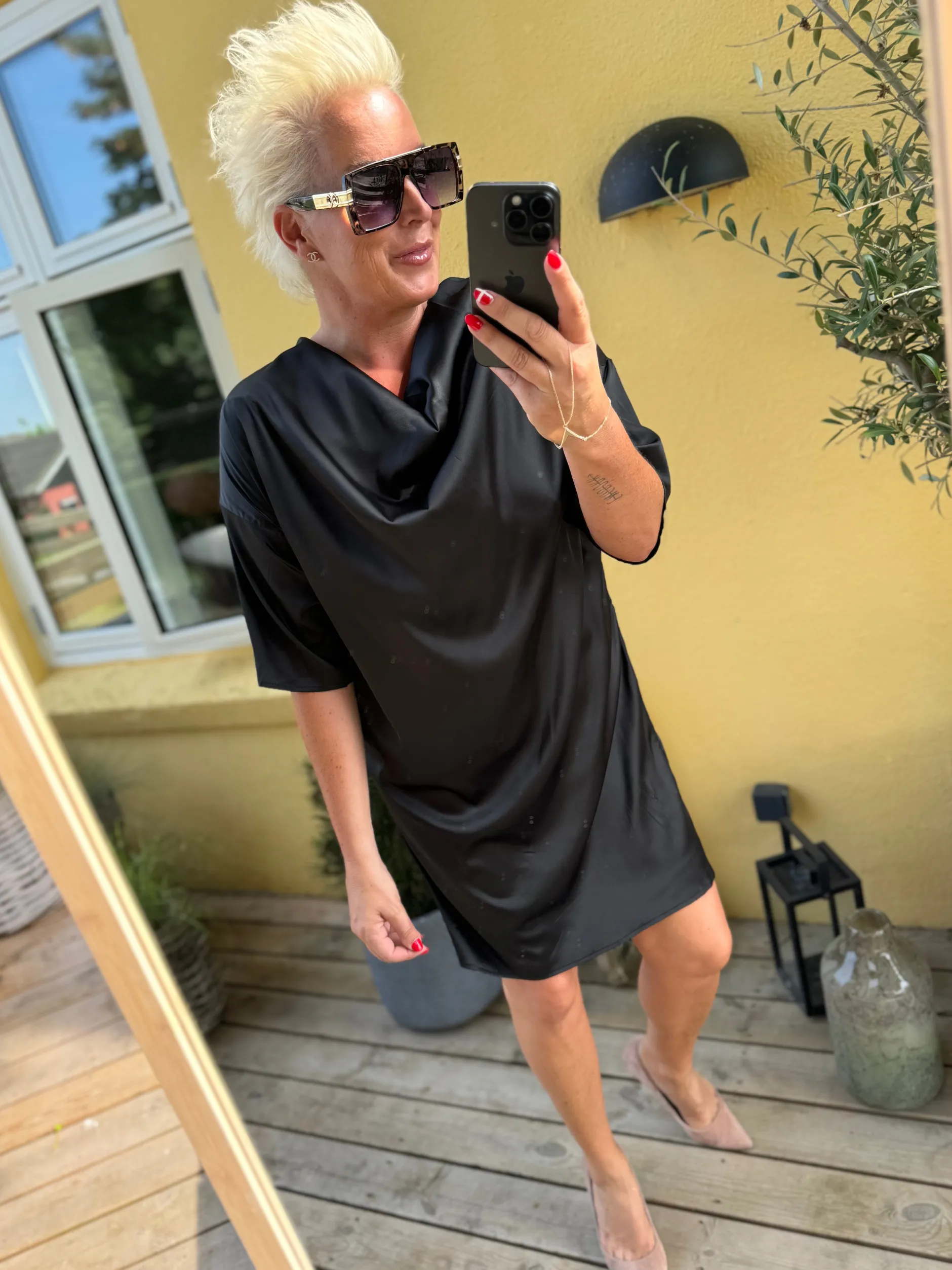 liberte__drappi_kjole_bla_6.webp Fashion Liberte 21658 Drappi kjole Kjoler | Kjoler