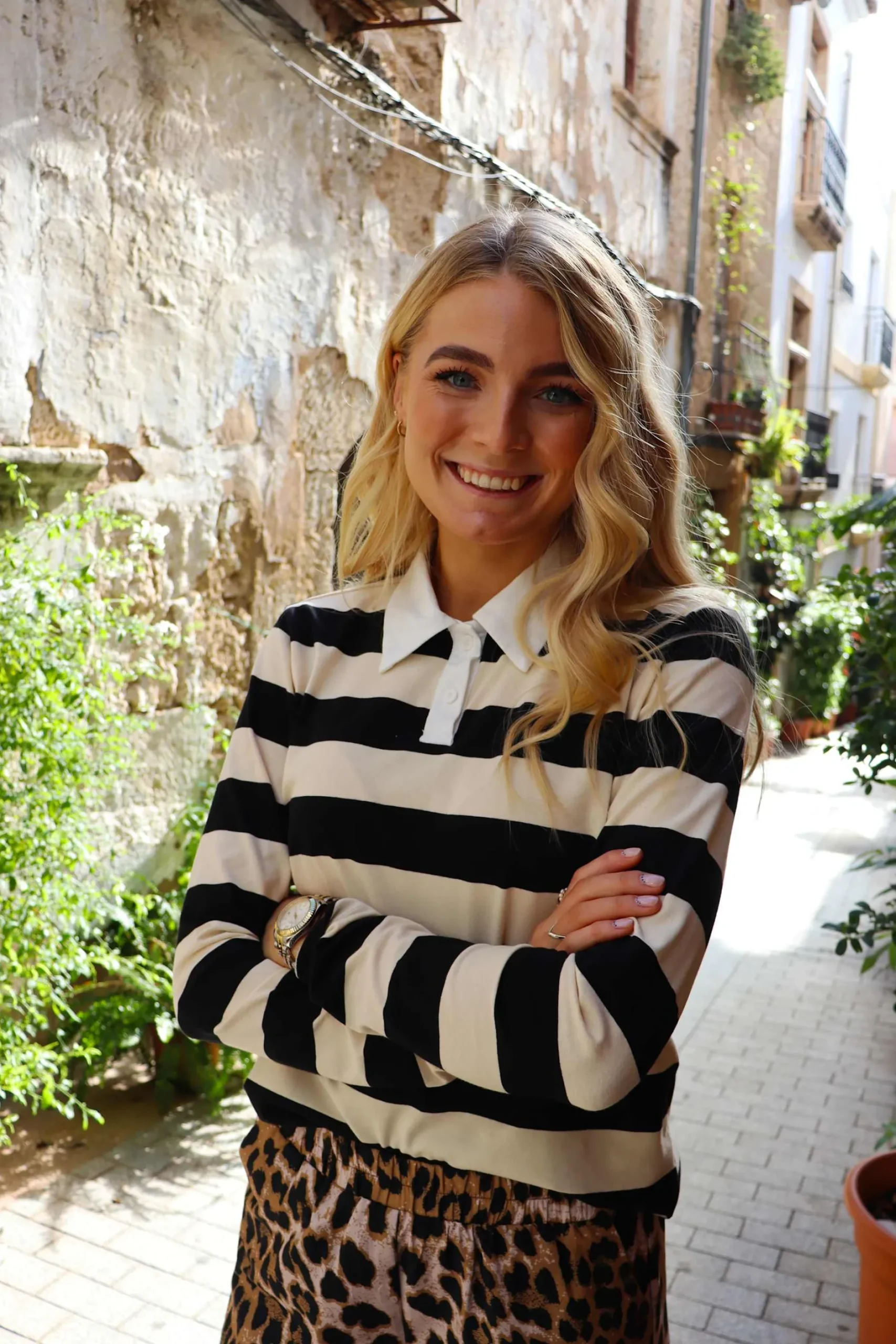 liberte__polo_ls_shirt_st_1-1.webp Fashion Liberte 22145 Polo LS shirt stripe black Bluser