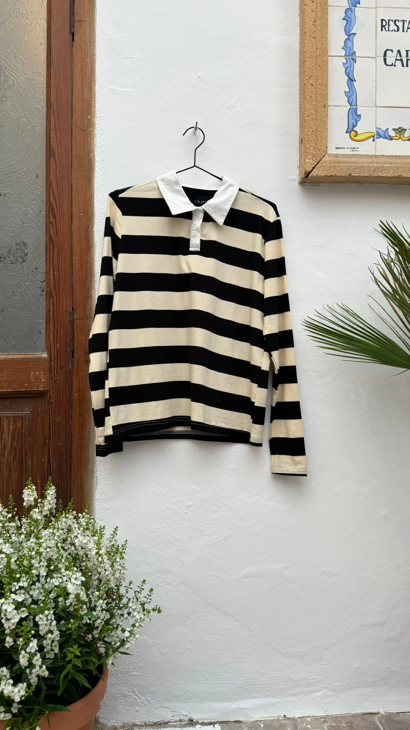 liberte__polo_ls_shirt_st_2-1.webp Fashion Liberte 22145 Polo LS shirt stripe black Bluser
