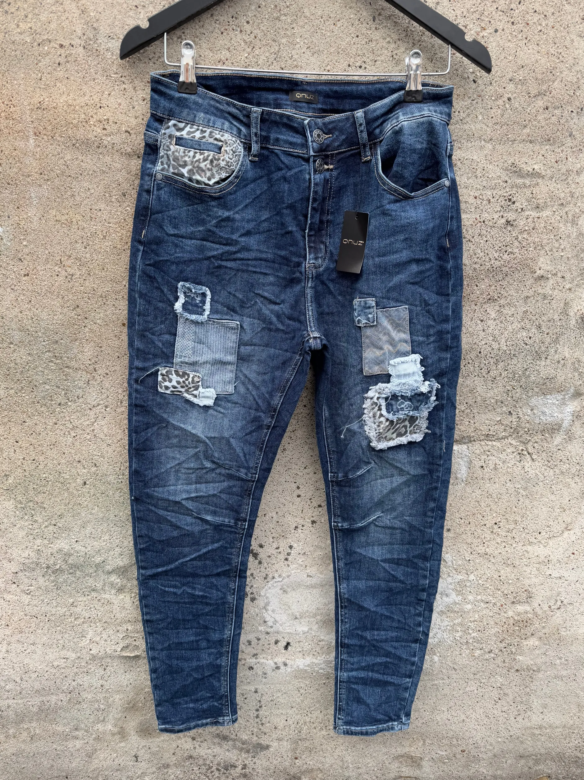 qnuz__ragna_jeans_patches_0.webp Clearance 8885 Ragna jeans patches denim Bukser | Jeans