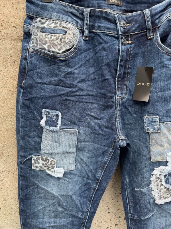 Clearance 8885 Ragna jeans patches denim Bukser | Jeans