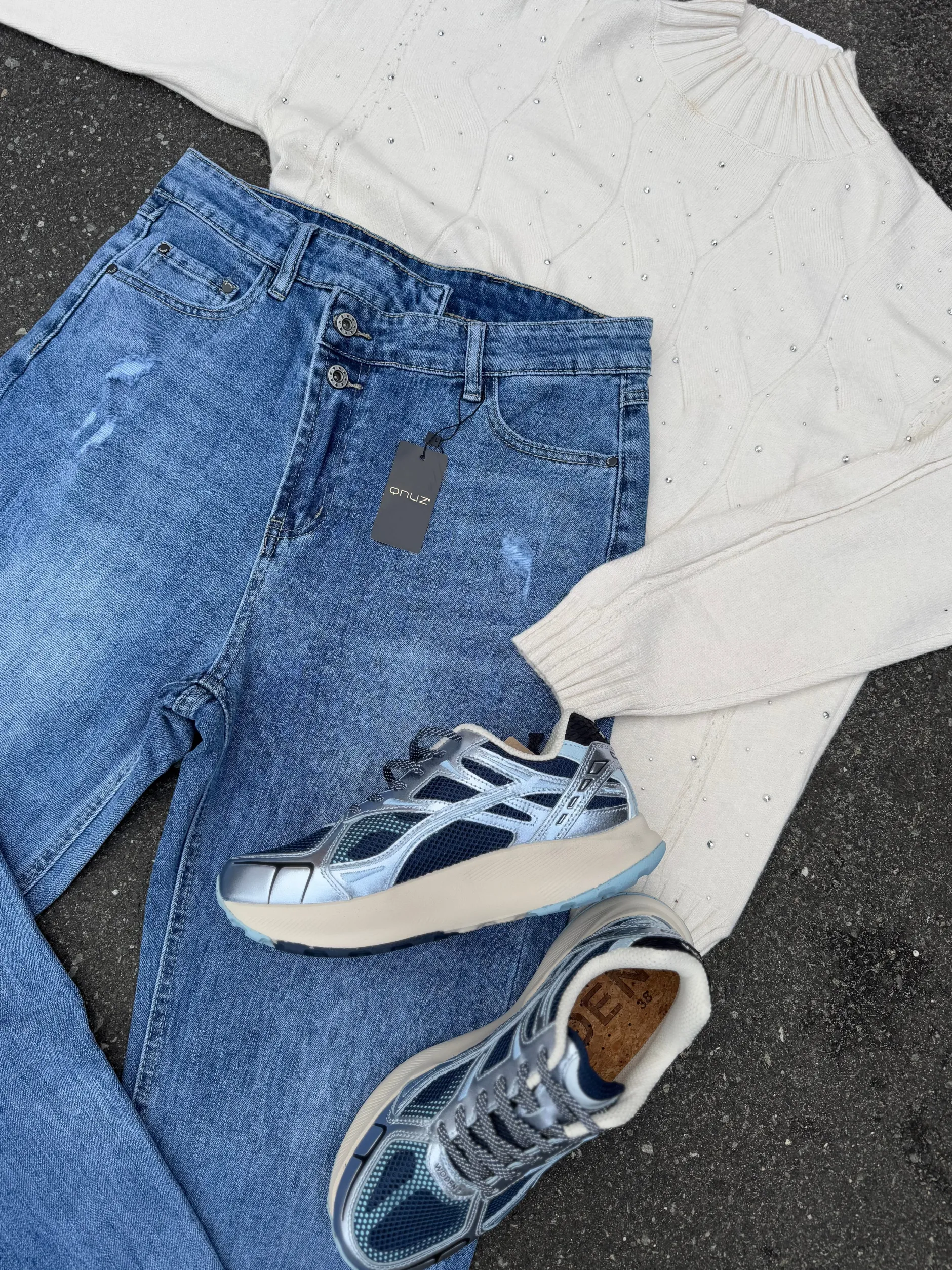 qnuz__ragnhild_jeans_wash_8.webp Sale 8886 Ragnhild jeans wash denim Bukser | Jeans