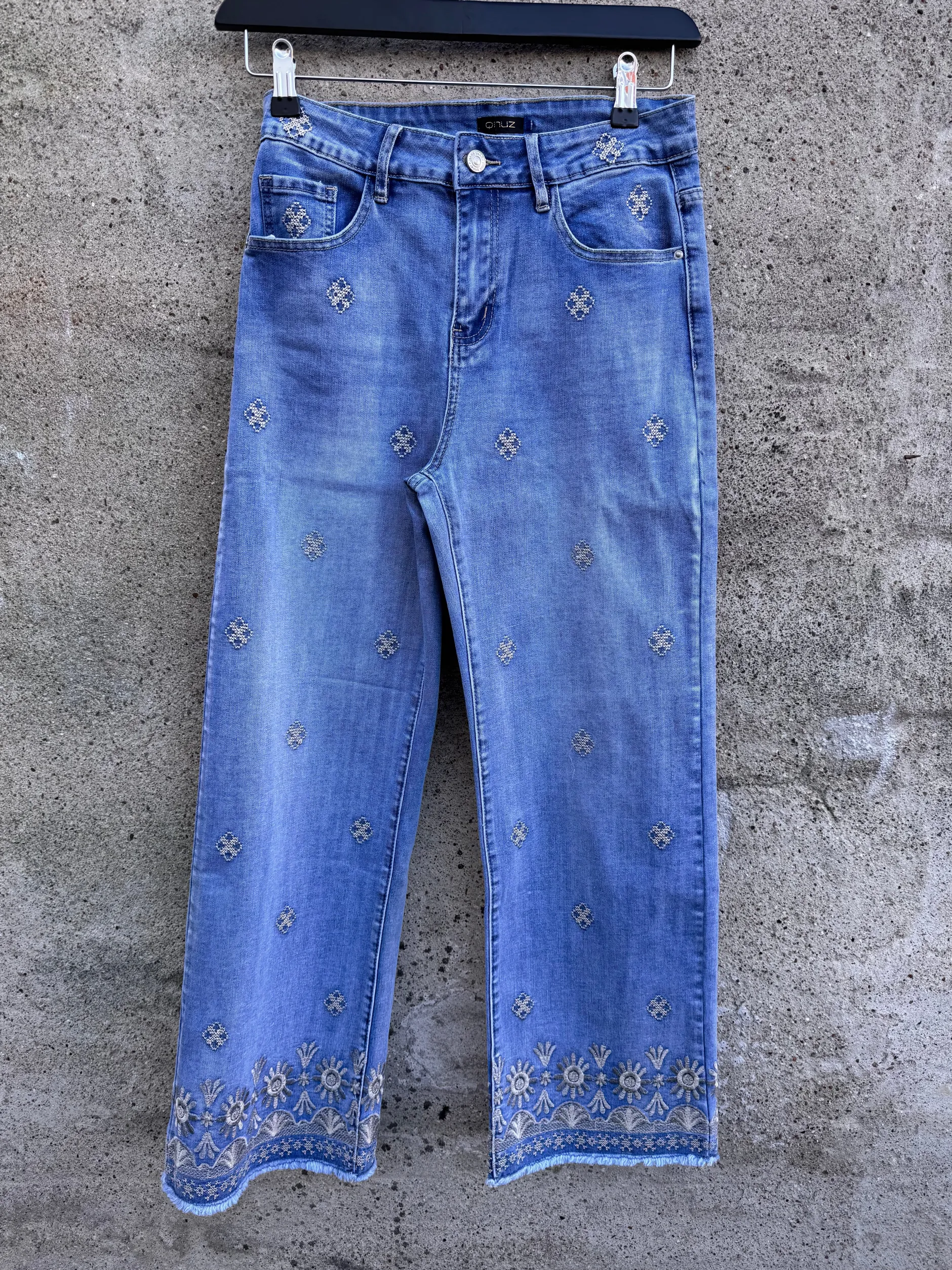 qnuz__sigga_jeans_embrode_0.webp Outlet 9938 Sigga jeans embrodery Bukser | Jeans