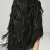 Outlet 9909 skirt fringes Nederdele