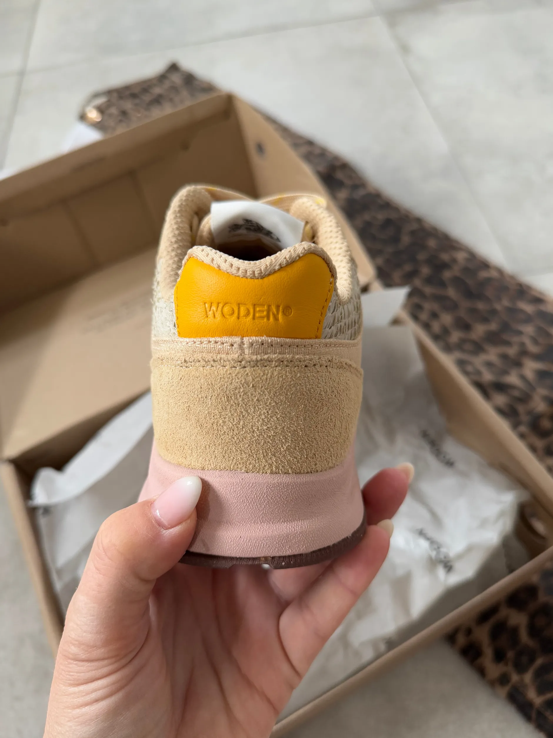 woden_wl_mathilde_runner__10.webp Clearance WL707 Mathilde runner leather Fodtøj